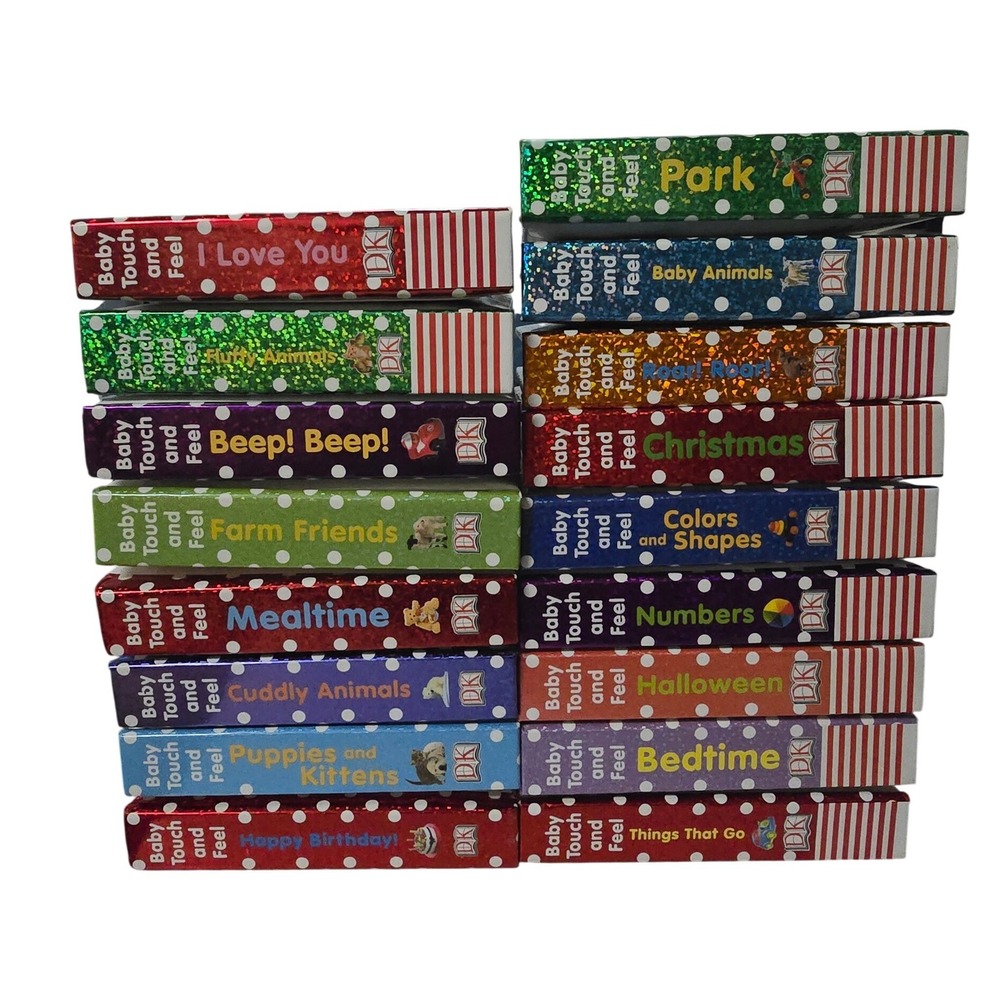 DK Baby Touch and Feel Board Book Lot of 17 Animals Colors Christmas Halloween
